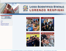 Tablet Screenshot of orientamento.liceorespighi.it